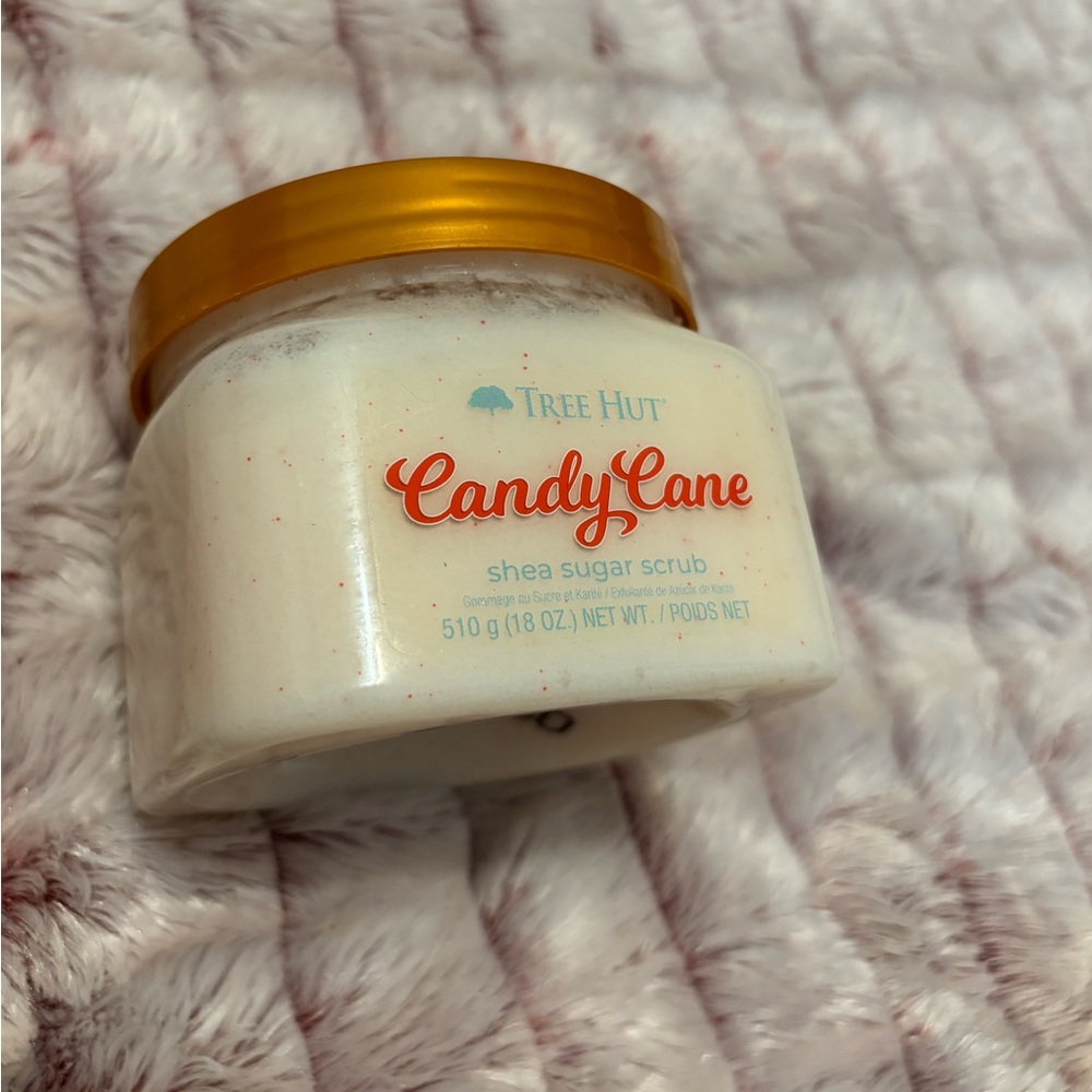 ORIGINAL/UNUSED Candy Cane Tree Hut Scrub
